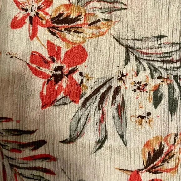 White Tropical Island Girl High Flare Pants - Kauai Natural - Picture 8 of 10